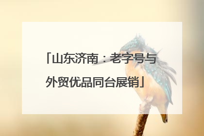 山东济南：老字号与外贸优品同台展销