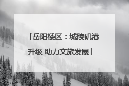 岳阳楼区：城陵矶港升级 助力文旅发展