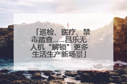 巡检、医疗、禁毒踏查……昌乐无人机“解锁”更多生活生产新场景