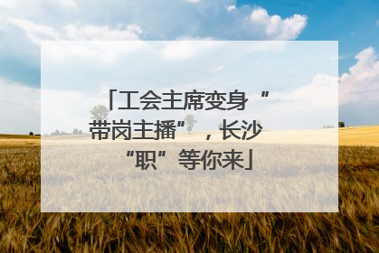 工会主席变身“带岗主播”，长沙“职”等你来