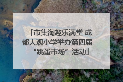 市集淘趣乐满堂 成都大观小学举办第四届“跳蚤市场”活动