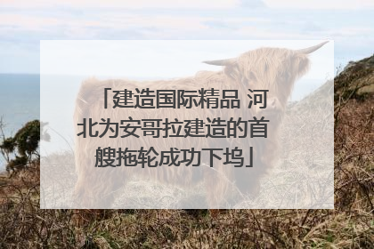 建造国际精品 河北为安哥拉建造的首艘拖轮成功下坞