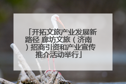 开拓文旅产业发展新路径 廊坊文旅（济南）招商引资和产业宣传推介活动举行