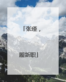 张瑾，履新职