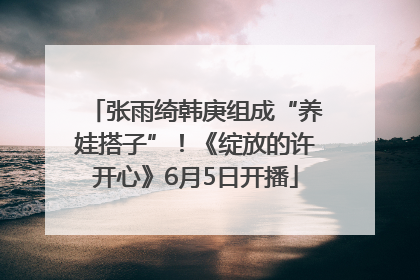 张雨绮韩庚组成“养娃搭子”！《绽放的许开心》6月5日开播