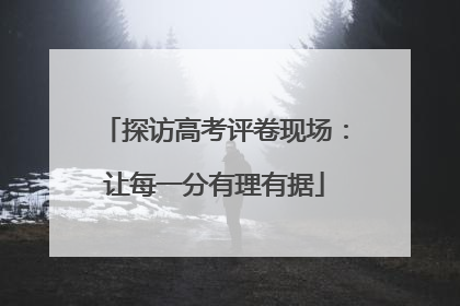 探访高考评卷现场：让每一分有理有据