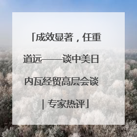 成效显著，任重道远——谈中美日内瓦经贸高层会谈｜专家热评