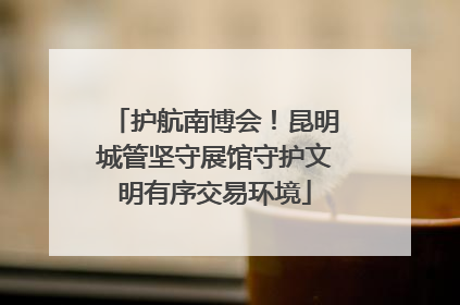 护航南博会！昆明城管坚守展馆守护文明有序交易环境