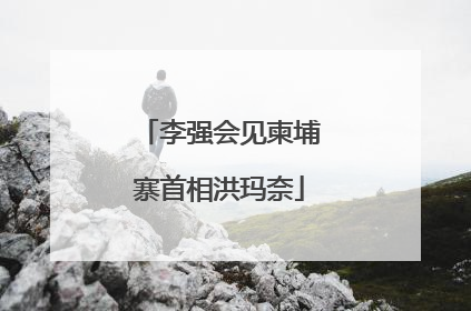 李强会见柬埔寨首相洪玛奈