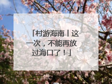 村游海南丨这一次，不能再放过海口了！