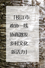枝江市政协一线协商激发乡村文化新活力