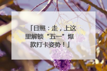 日照：走，上这里解锁“五一”爆款打卡姿势！