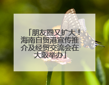 朋友圈又扩大！海南自贸港宣传推介及经贸交流会在大阪举办