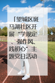 望城区斑马湖社区开展“学规定、强作风、践初心”主题党日活动