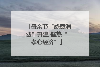 母亲节“感恩消费”升温 催热“孝心经济”