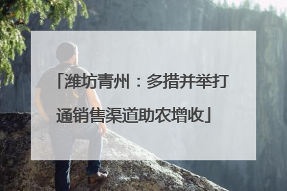 潍坊青州：多措并举打通销售渠道助农增收