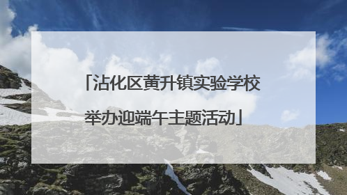 沾化区黄升镇实验学校举办迎端午主题活动