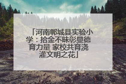 河南郸城县实验小学：拾金不昧彰显德育力量 家校共育浇灌文明之花