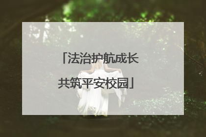 法治护航成长 共筑平安校园