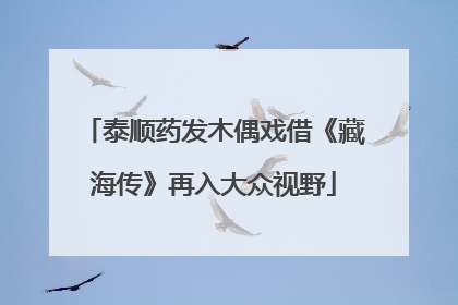 泰顺药发木偶戏借《藏海传》再入大众视野