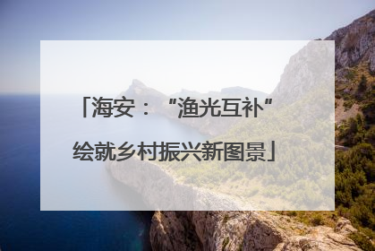 海安：“渔光互补” 绘就乡村振兴新图景