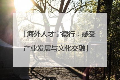 海外人才宁德行：感受产业发展与文化交融