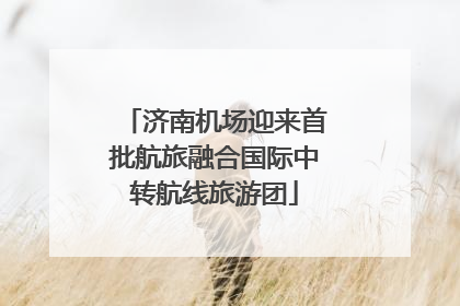 济南机场迎来首批航旅融合国际中转航线旅游团