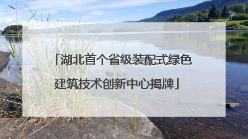 湖北首个省级装配式绿色建筑技术创新中心揭牌