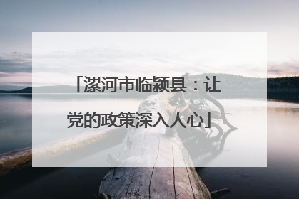 漯河市临颍县：让党的政策深入人心