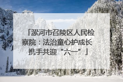 漯河市召陵区人民检察院：法治童心护成长 携手共迎“六一”
