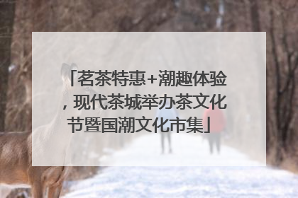 茗茶特惠+潮趣体验，现代茶城举办茶文化节暨国潮文化市集