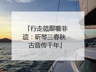 行走赣鄱看非遗：斫琴三春秋 古音传千年