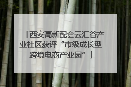 西安高新配套云汇谷产业社区获评“市级成长型跨境电商产业园”