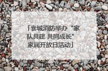 襄城消防举办“家队共建 共同成长”家属开放日活动