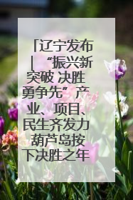 辽宁发布｜“振兴新突破 决胜勇争先”产业、项目、民生齐发力 葫芦岛按下决胜之年“加速键”