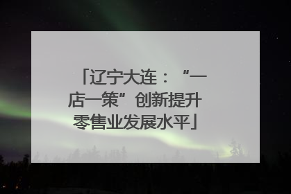 辽宁大连：“一店一策”创新提升零售业发展水平