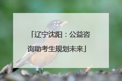 辽宁沈阳：公益咨询助考生规划未来