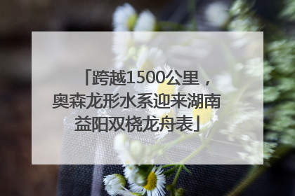 跨越1500公里，奥森龙形水系迎来湖南益阳双桡龙舟表
