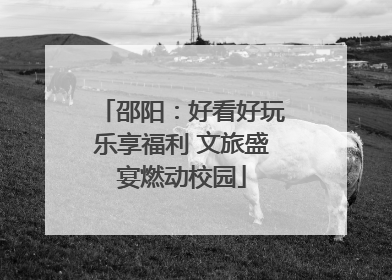 邵阳：好看好玩乐享福利 文旅盛宴燃动校园