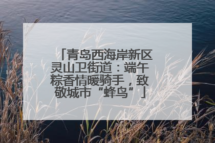 青岛西海岸新区灵山卫街道：端午粽香情暖骑手，致敬城市“蜂鸟”