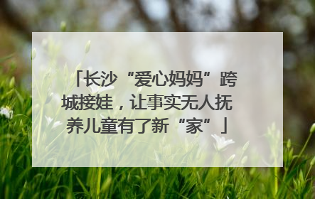 长沙“爱心妈妈”跨城接娃，让事实无人抚养儿童有了新“家”