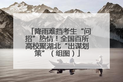 降雨难挡考生“问招”热情！全国百所高校聚湖北“出谋划策”（组图）