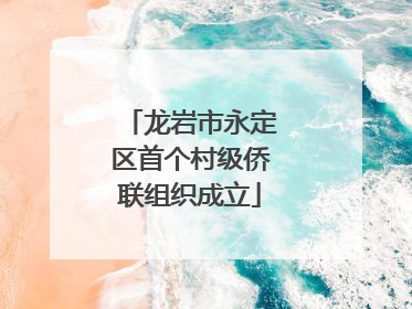 龙岩市永定区首个村级侨联组织成立