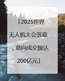 2025世界无人机大会落幕，意向成交额达200亿元
