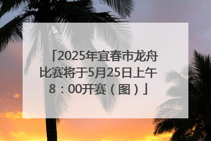 2025年宜春市龙舟比赛将于5月25日上午8：00开赛（图）