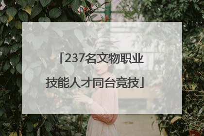 237名文物职业技能人才同台竞技