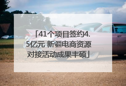 41个项目签约4.5亿元 新疆电商资源对接活动成果丰硕