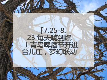 7.25-8.23 每天嗨到爆！青岛啤酒节开进台儿庄，梦幻联动解锁古城新玩法