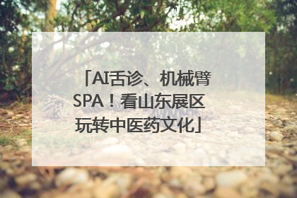 AI舌诊、机械臂SPA！看山东展区玩转中医药文化